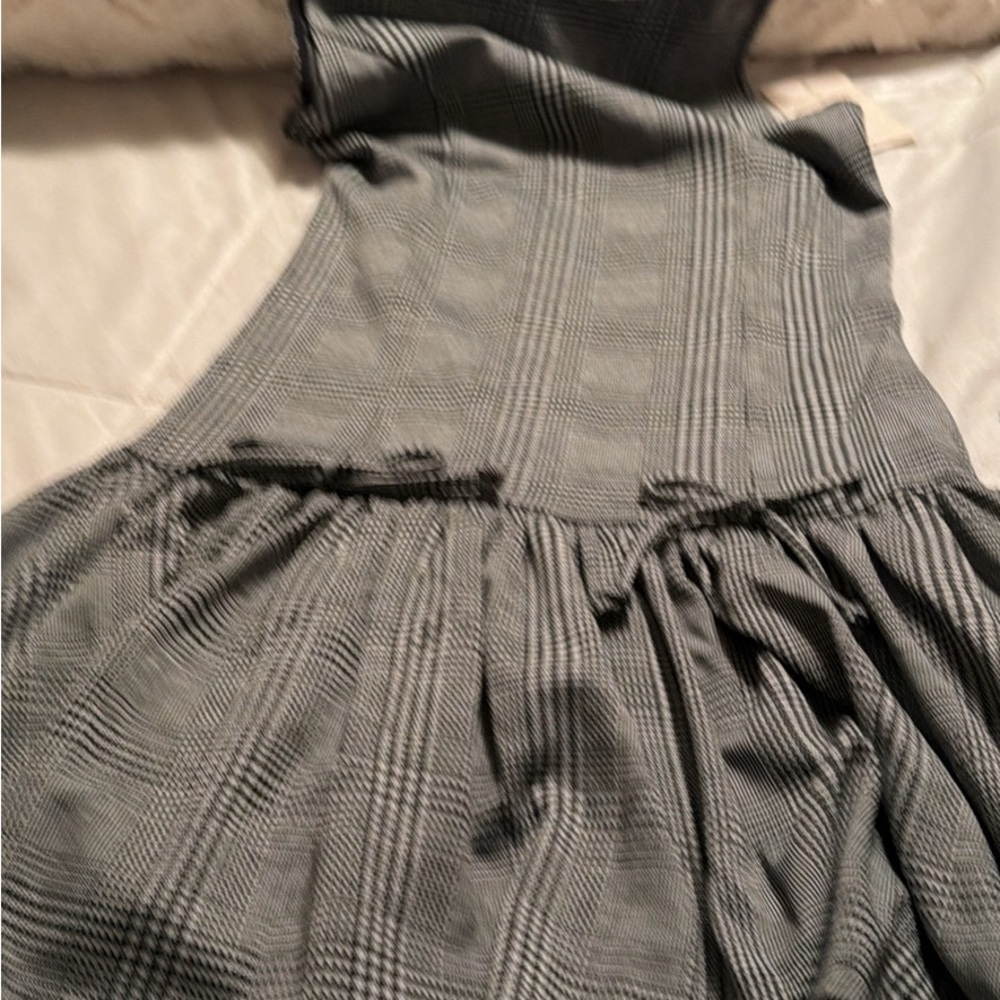 Gray Plaid Dress Lg.